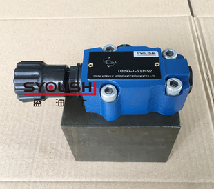 SYOUSHI液压先导式溢流阀DB25G-1-50/2 DB25G-1-50管式调压阀