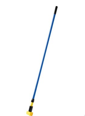 乐柏美夹式湿拖把手柄黄色塑胶把头玻璃纤维Rubbermaid 清洁工具