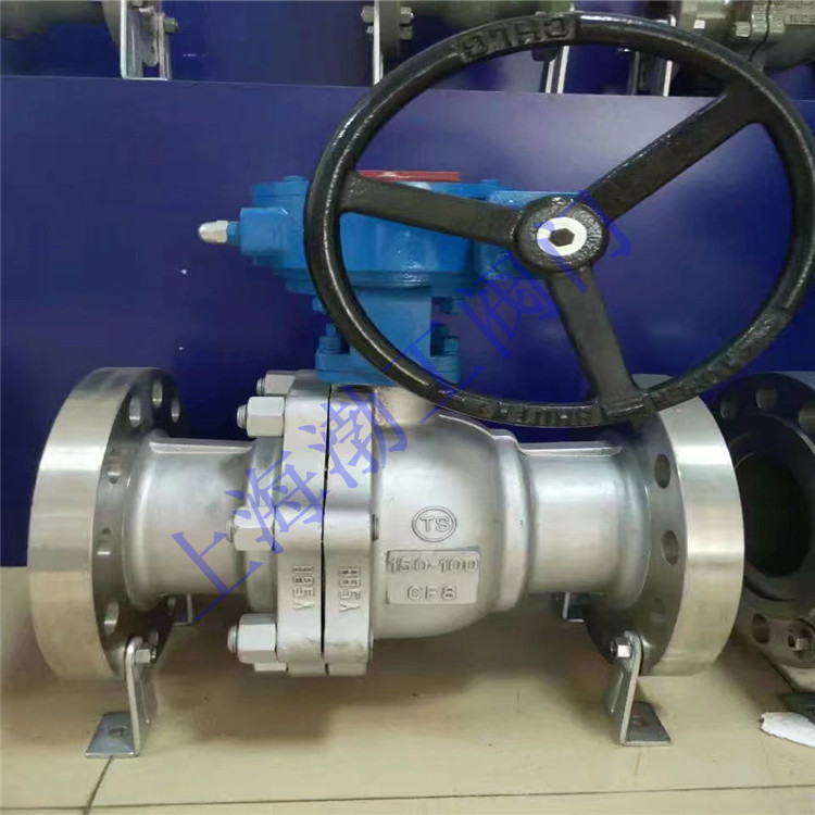 不锈钢316涡轮法兰球阀 Q341H-40R 硬密封浮动式球阀 DN450