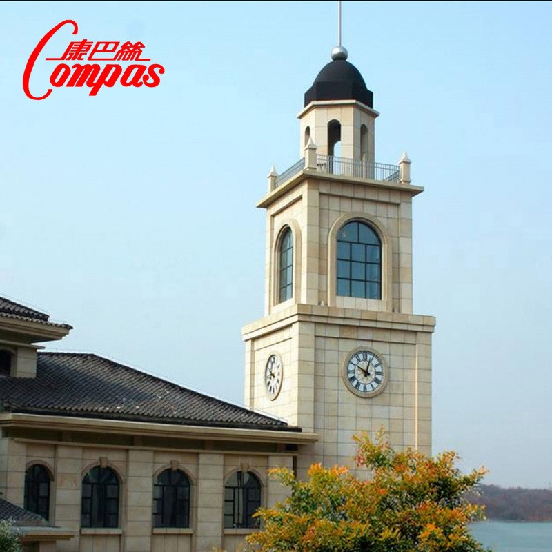 厂家供应康巴丝牌建筑塔钟墙面挂钟学校时钟户外大钟