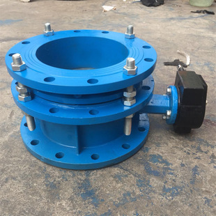 分体伸缩蝶阀涡轮法兰软密封蝶阀 球墨铸铁蜗轮伸缩蝶阀SD341X