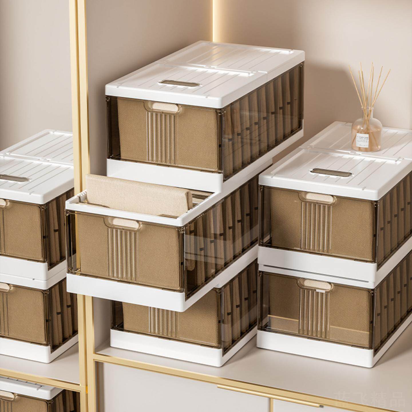 收纳箱窄长深带轮床底床下抽屉式衣服裤子棉被收纳箱透明整理箱盒