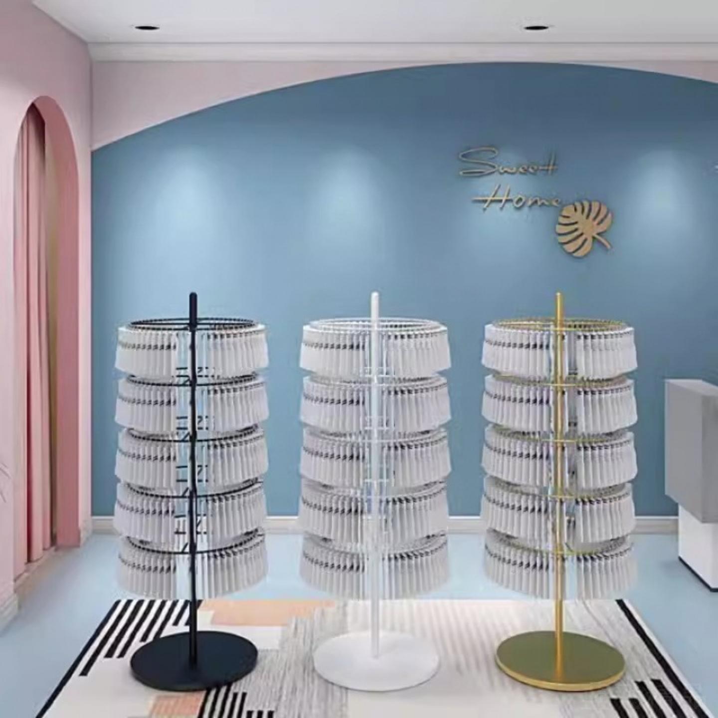 圆形金属袜子内衣展示架