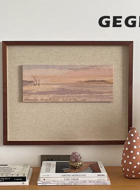 远霞】GeGe现代法式覆古高级感客厅风景装饰画 画中古风饭厅玄关