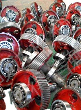 JZQ，ZQ400减速机配件，400加重齿轮，齿轮轴配件，jzq减速机