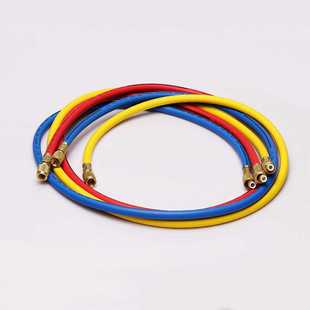 高档R134 R410制冷剂空调加氟管雪种加液管冷媒三色管 R12