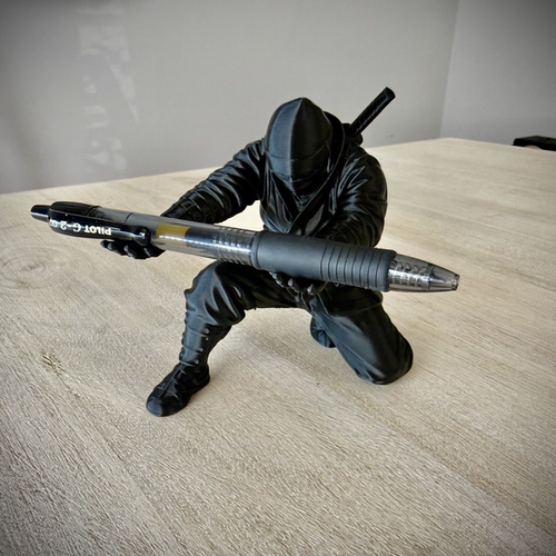 忍者打印摆件3d打印手办笔架眼镜托文具收纳笔筒个性创意桌搭装饰