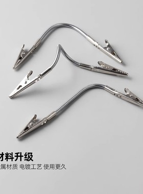 爆款双头鳄鱼蚊香夹软管可弯曲断香专用夹子驱蚊线香盘托放置支架