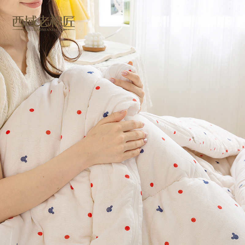 新疆棉花绗缝被春秋冬被棉被芯保暖加厚包布被褥子手工被单人双人,床上用品,棉花被,淘宝优惠券,粉丝福利购,淘宝优惠卷