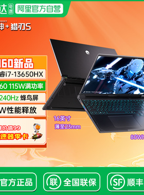 雷神猎刃S 14核英特尔酷睿i7HX大学生PS设计师AI商务办公5060满血独显高性能笔记本电脑 196