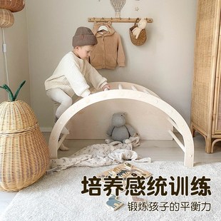 儿童摇摇椅实木多功能哄娃神器宝宝攀爬架滑梯学习桌摇床摇篮躺椅