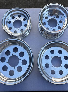 8/10/12寸八孔铝合金轮毂轮圈真空胎小猴子JC70摩托车铝轮毂改装