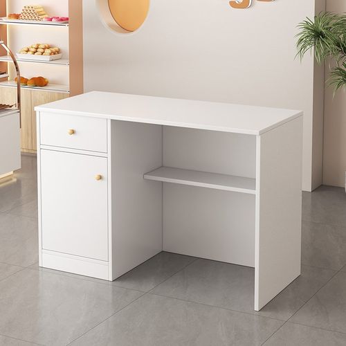 简约小型收银台服装店超市饭店前台电脑吧台柜台美发店铺接待台桌