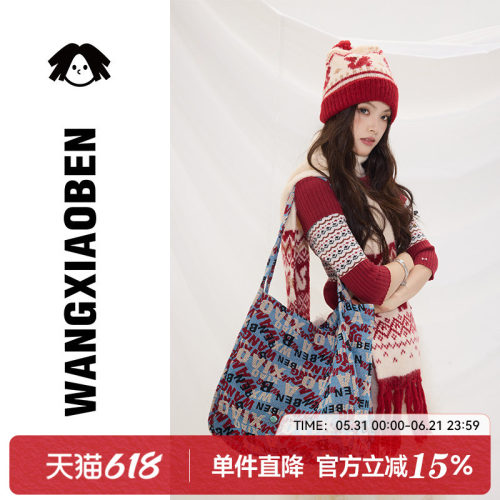 WANGXIAOBEN圣诞新款单肩女包