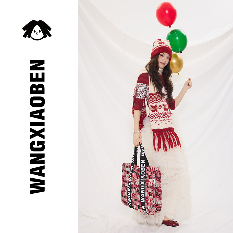 WANGXIAOBEN圣诞系列小迷糊休闲简约女款单肩包手提包CD2009804,箱包皮具/热销女包/男包,通用款女包,淘宝优惠券,粉丝福利购,淘宝优惠卷