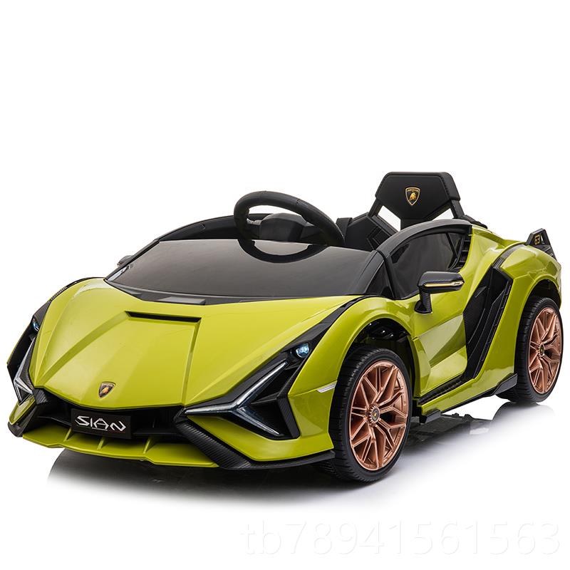 高档兰博基尼儿童电动车四轮中童车遥控汽带车宝性小孩宝玩具车可