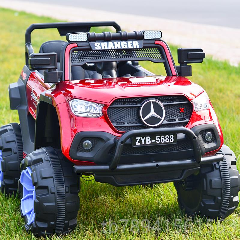 高档奔儿电动车四轮坐汽车遥童控小孩玩具车男女宝宝四驱越野车可