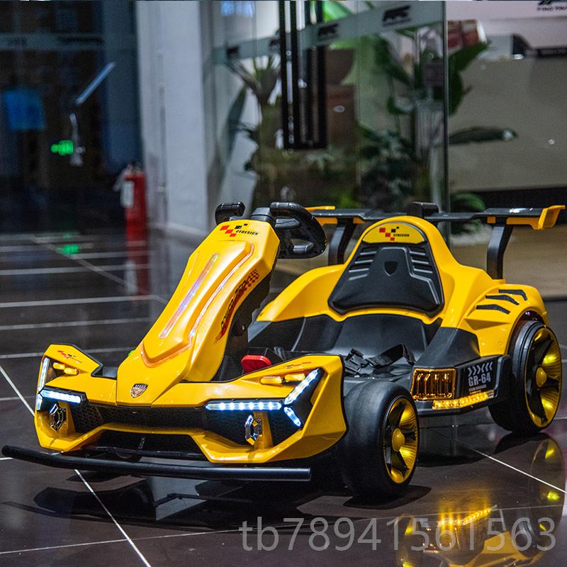 高档音大电机儿童电动卡丁车1F宝宝漂移可静坐人玩具小孩四轮遥控