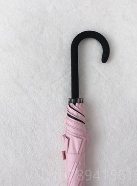 高档伞黄绿色长制柄晒伞黑胶防防紫外线直杆晴雨两用雨男女定logo