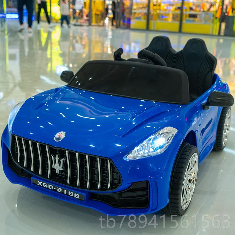 高档玛莎车拉蒂儿汽童玩具四轮遥控电动汽自驾电动玩具车宝宝摇摆