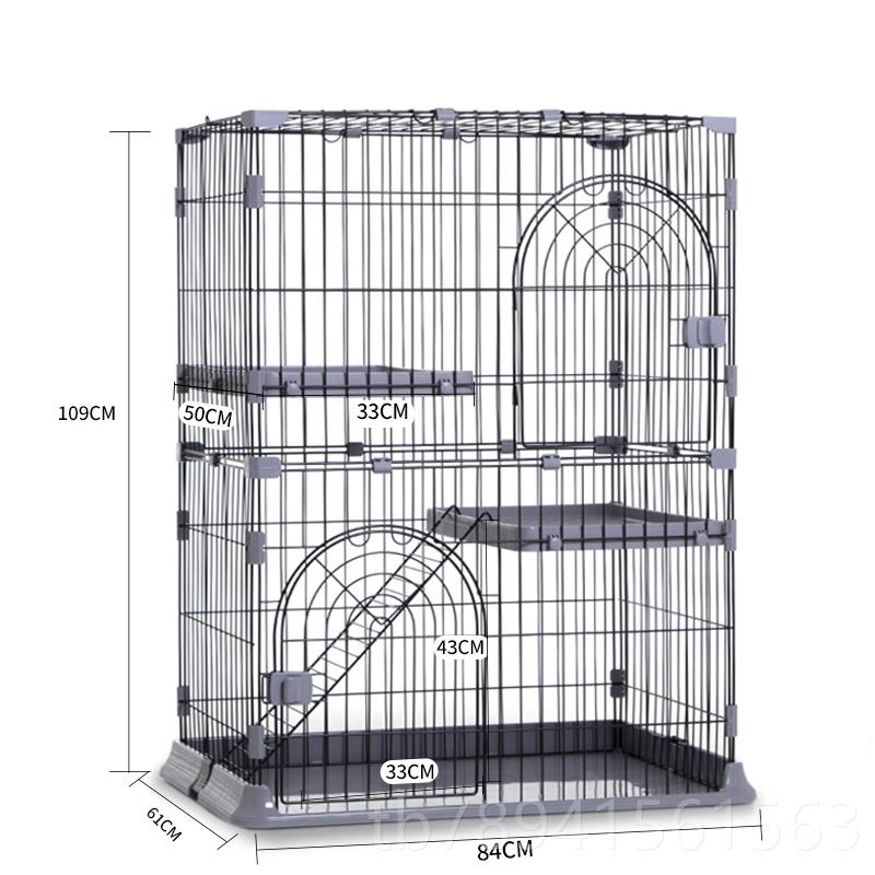 高档猫笼占家用猫厕超一体猫猫房猫窝大屋自由空间别墅两层不地小