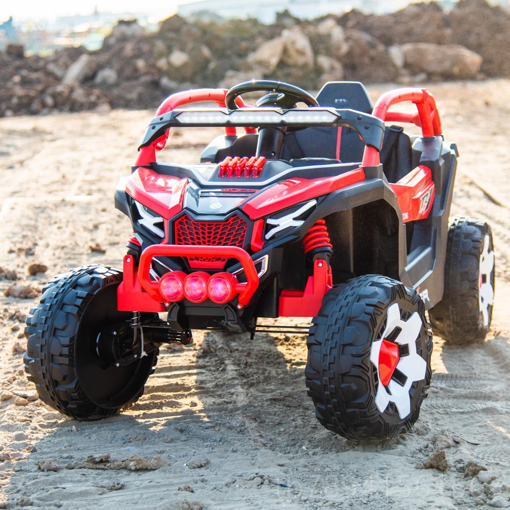 高档儿童驱电动四轮车四越野车带遥玩具车可人童车控坐宝宝车全地