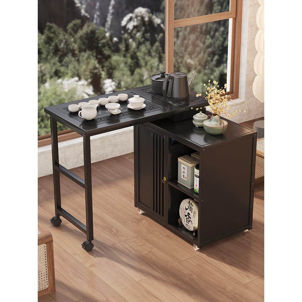 家用茶台茶车烧水壶移动小茶桌一体茶水柜带轮非实木茶边几功夫盘,住宅家具,茶几,淘宝优惠券,粉丝福利购,淘宝优惠卷