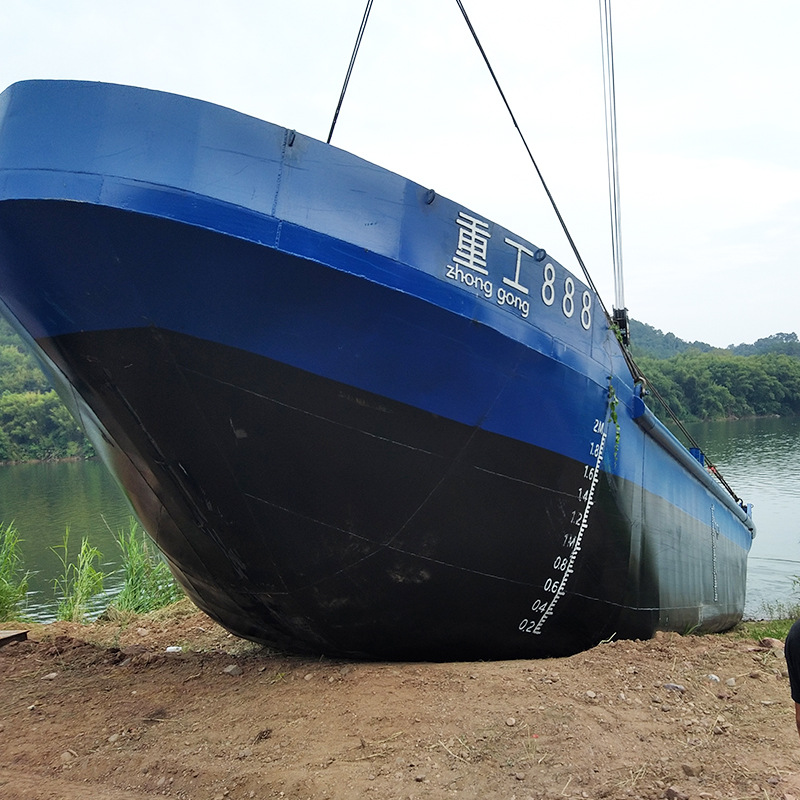 实体厂家沙霸王 河道运输船大型水上工程运沙船开底船定 制生产
