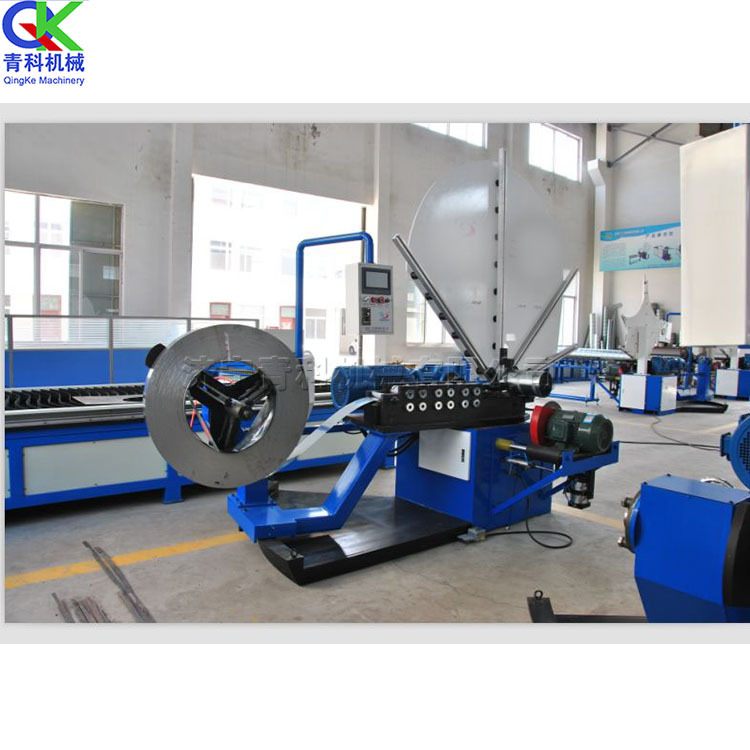 全自动螺旋风管机 金属板材螺旋咬缝薄壁管 不锈钢板材卷管成型机