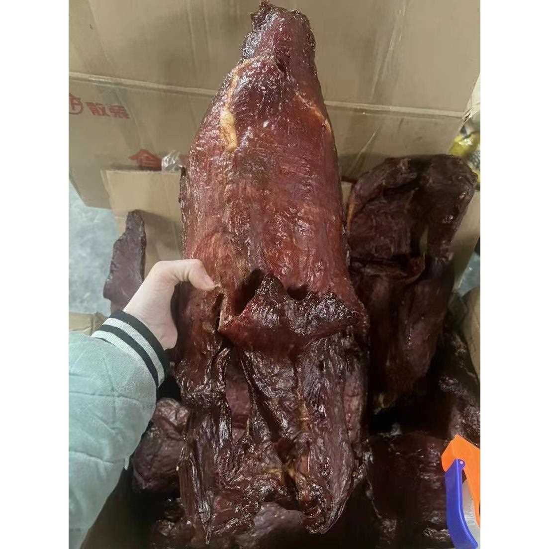 麻辣大块肉酱香肉五香大块肉里脊大块肉猪肉材料展销会