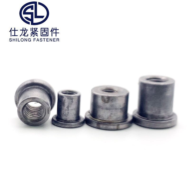 T型焊接螺母台阶圆螺母对锁螺母法兰盘三点焊接圆螺母冷镦铁板t帽