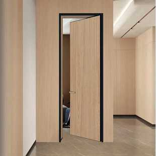 Home decoration project aluminum wooden door invisible door