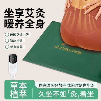 艾绒坐垫电热毯纯艾草褥子热敷艾灸垫子 家用艾草绒毯椅垫正品
