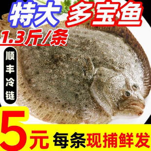 多宝鱼特大比目鱼鲜活速冻鲽鱼八宝鱼偏口鱼鸦片鱼深海鱼海鲜水产