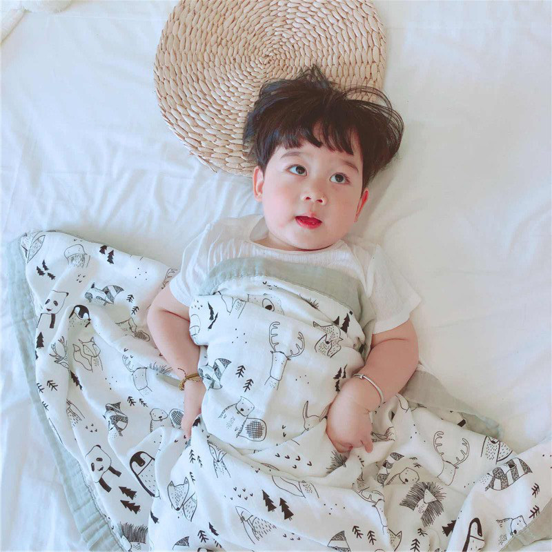 夏季薄竹棉宝宝盖毯四层纱布毯柔软透气婴儿抱被包巾婴童浴巾,婴童用品,婴童抱被/抱毯,淘宝优惠券,粉丝福利购,淘宝优惠卷