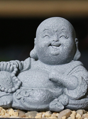 中式景观小佛像弥勒佛观音佛摆件花卉园艺盆景造景装饰禅意佛摆设