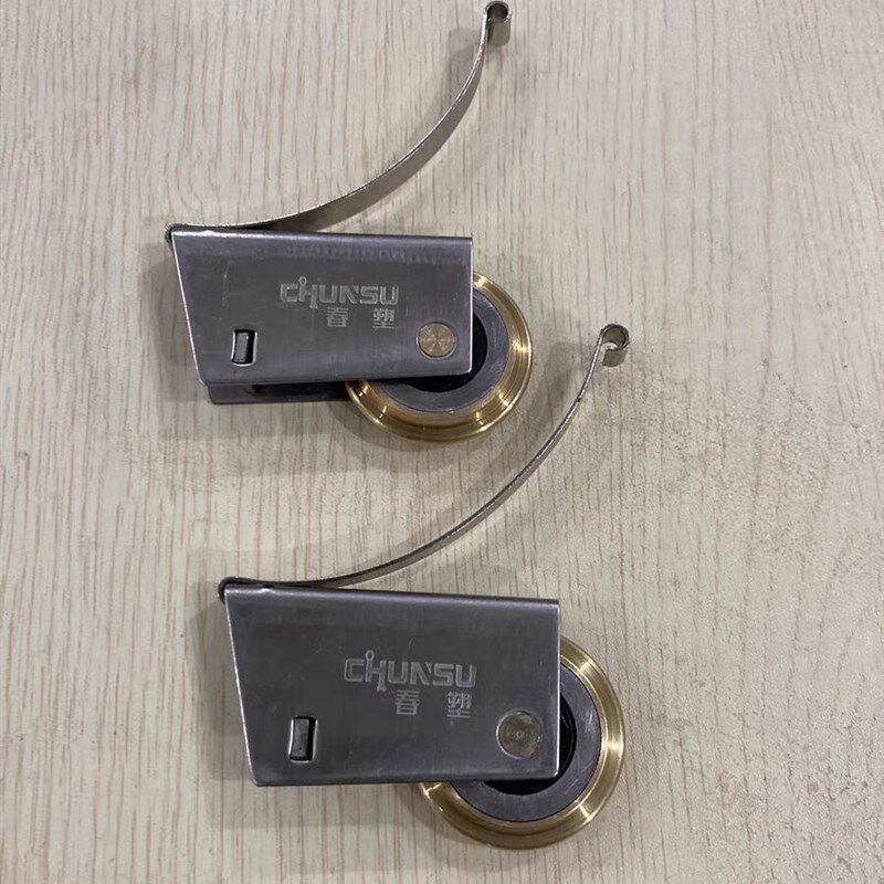 滑轮轨道衣柜门吊滑地轨道下轮隔断移门推拉门卫生间厨房滚轮导轨