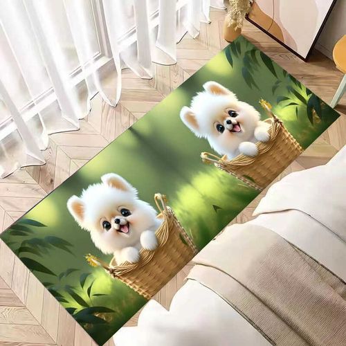 四季通用卡通床边地毯床前床尾地垫房间少女心网红多功能垫子定制