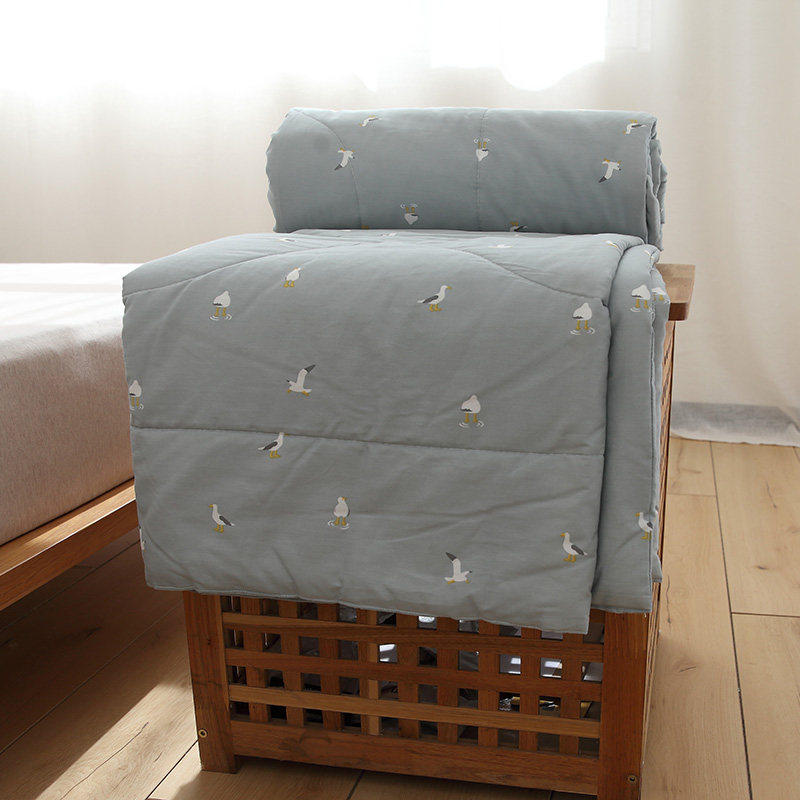 海鸥2023新款纯棉空调被子夏被夏季凉被儿童被芯单人夏天可水洗
