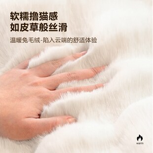 猫窝冬天保暖仿兔绒半封闭式 猫睡窝超软不粘毛猫床宠物床安全感窝