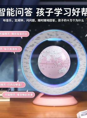 中考加油励志礼品送女孩12男孩6-10岁18生日礼物倾斜磁悬浮地球仪