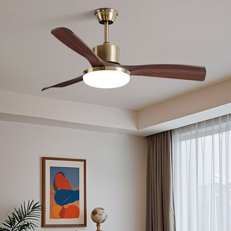 大风力吊扇灯大尺寸客厅家用中古风静音电扇一体风扇吊灯2025新款