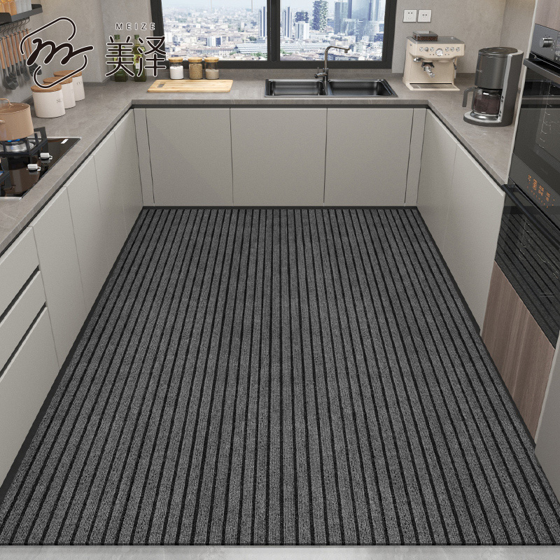 厨房地垫防滑防油可擦免洗脚垫满铺吸水凉垫子防脏防水整铺专用地