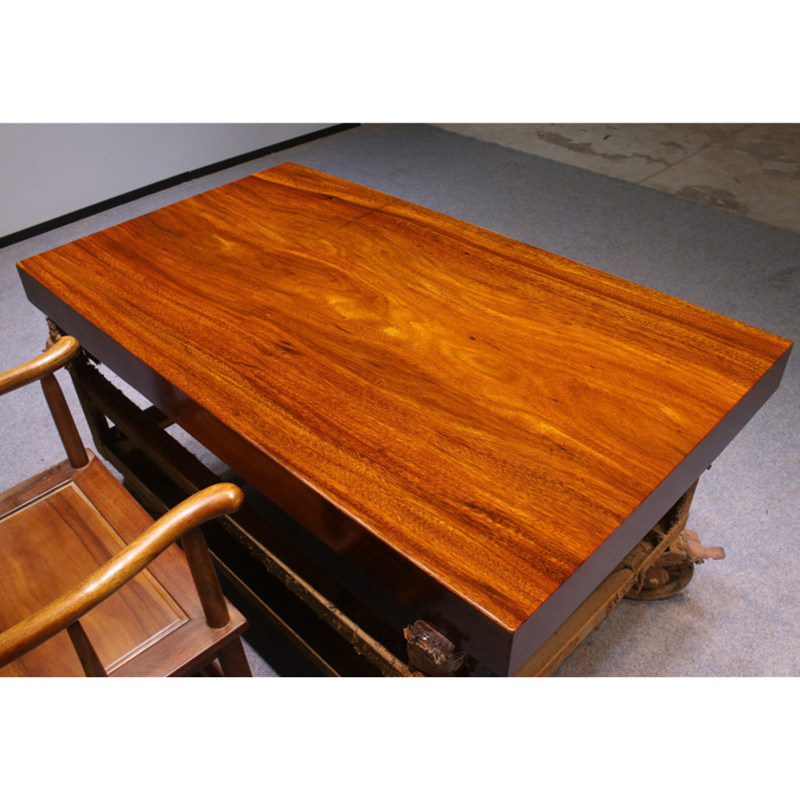 奥坎实木大板茶桌椅组合原木餐桌实木整块书茶台办公桌140-80-10,商业/办公家具,大班台/主管桌,淘宝优惠券,粉丝福利购,淘宝优惠卷