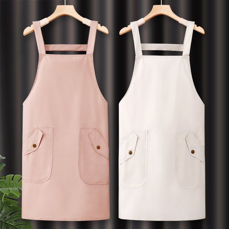 防水围裙厨房家用防油餐饮专用2023新款定制logo印字商用工作服女