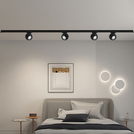 明装射灯吸顶led灯嵌入式轨道灯客厅卧办公室商场酒店过道天花灯