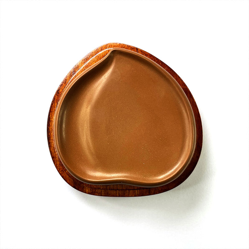 桃子澄泥砚四大名砚文房四宝天然磨墨纯手工雕刻墨汁毛笔学生砚台