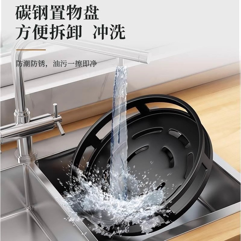 家中调味新宠!厨房家用可旋转调料置物架台面佐料油盐多层收纳架