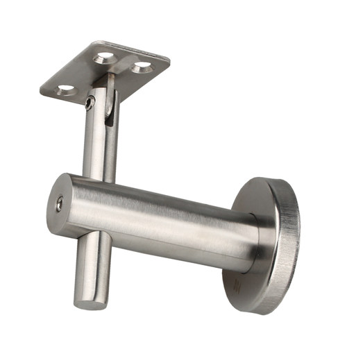 304加厚不锈钢组合墙托支撑架可调节实木楼梯扶手固定五金配件