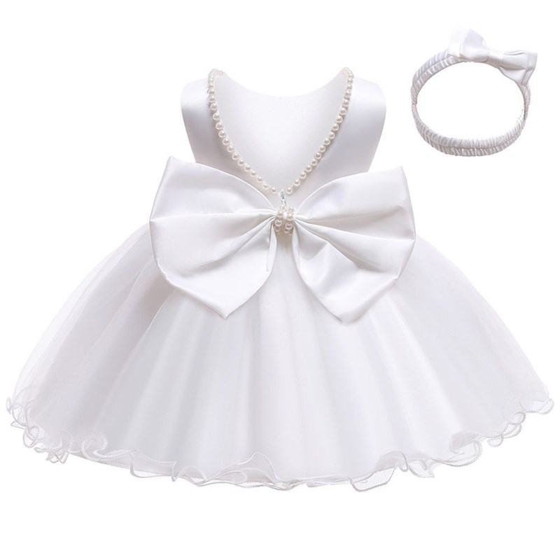 新款婴幼儿童礼服公主裙宝宝周岁生日礼服女童蓬蓬礼服裙公主风